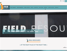 Tablet Screenshot of fieldresource.com